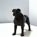 3D Printed Bulldog Standing Dog Miniature Figurine
