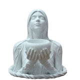 White 3D sculpture for home decor