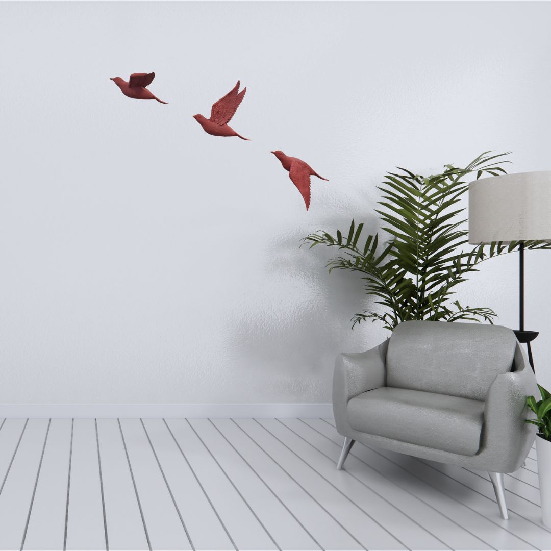 3d bird wall art for home decor