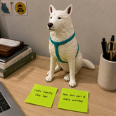 Custom 3D Printed Dog Miniature Figurine