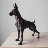 3D Printed Dobermann Standing Dog Miniature Figurine