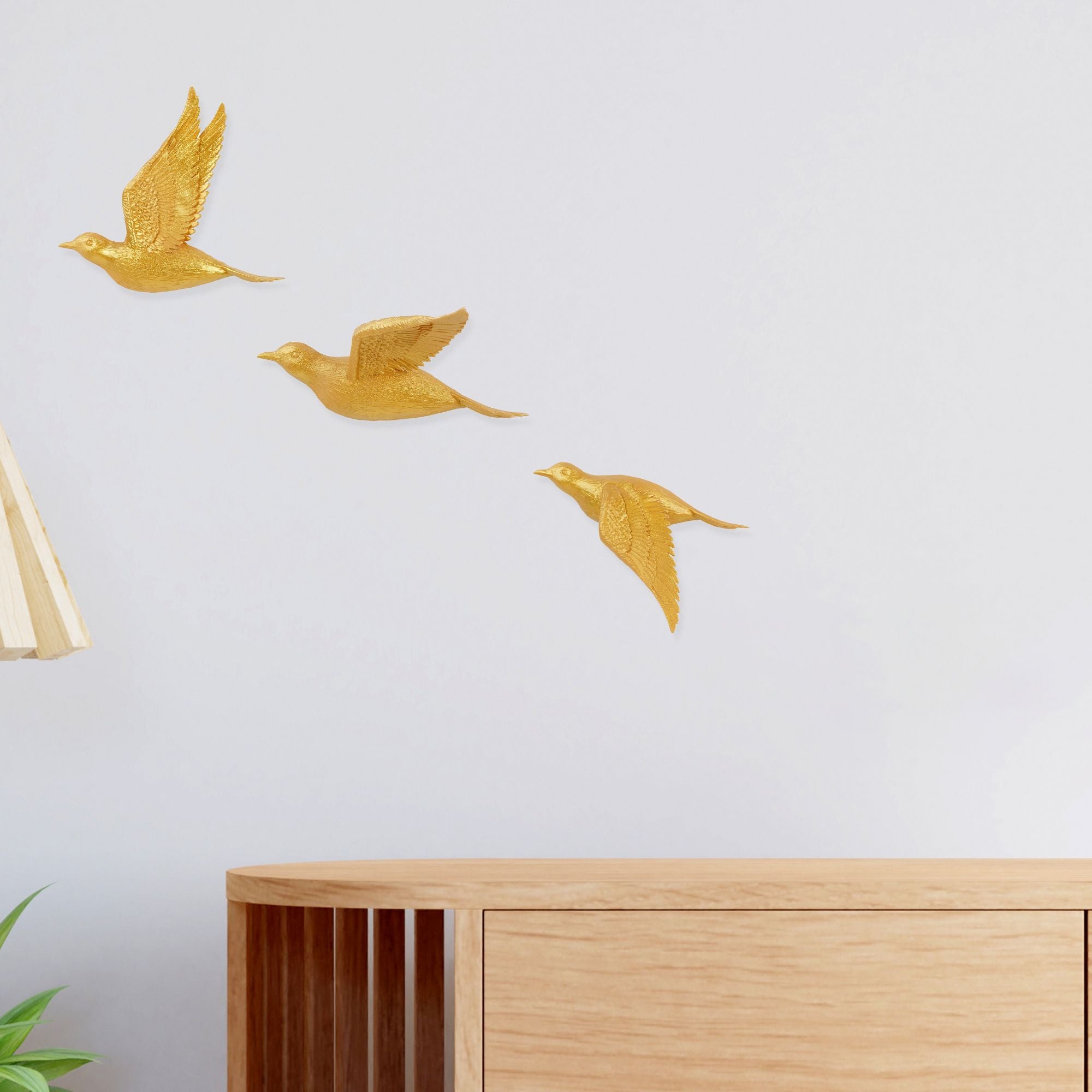 3d bird wall art for home
