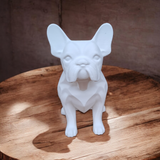 3D Printed French Bulldog Sitting Dog Miniature Figurine