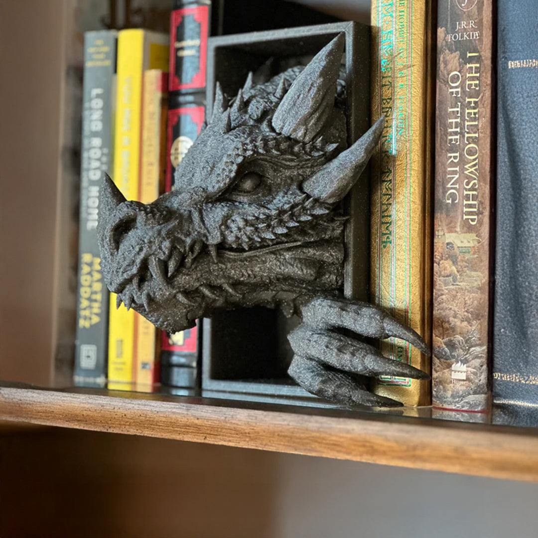 3D printed dragon bookend