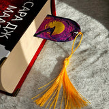 Raven Watch Bookmark – Gothic Book Accessory with Tassel