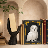 Snowy Owl & Death's Grasp 3D Bookend Combo Set For Book Lover & Collectors