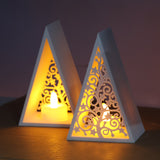 Christmas Tree Tealight Decor | Set of 2