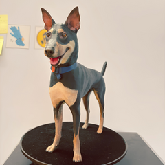 Custom 3D Printed Dog Miniature Figurine