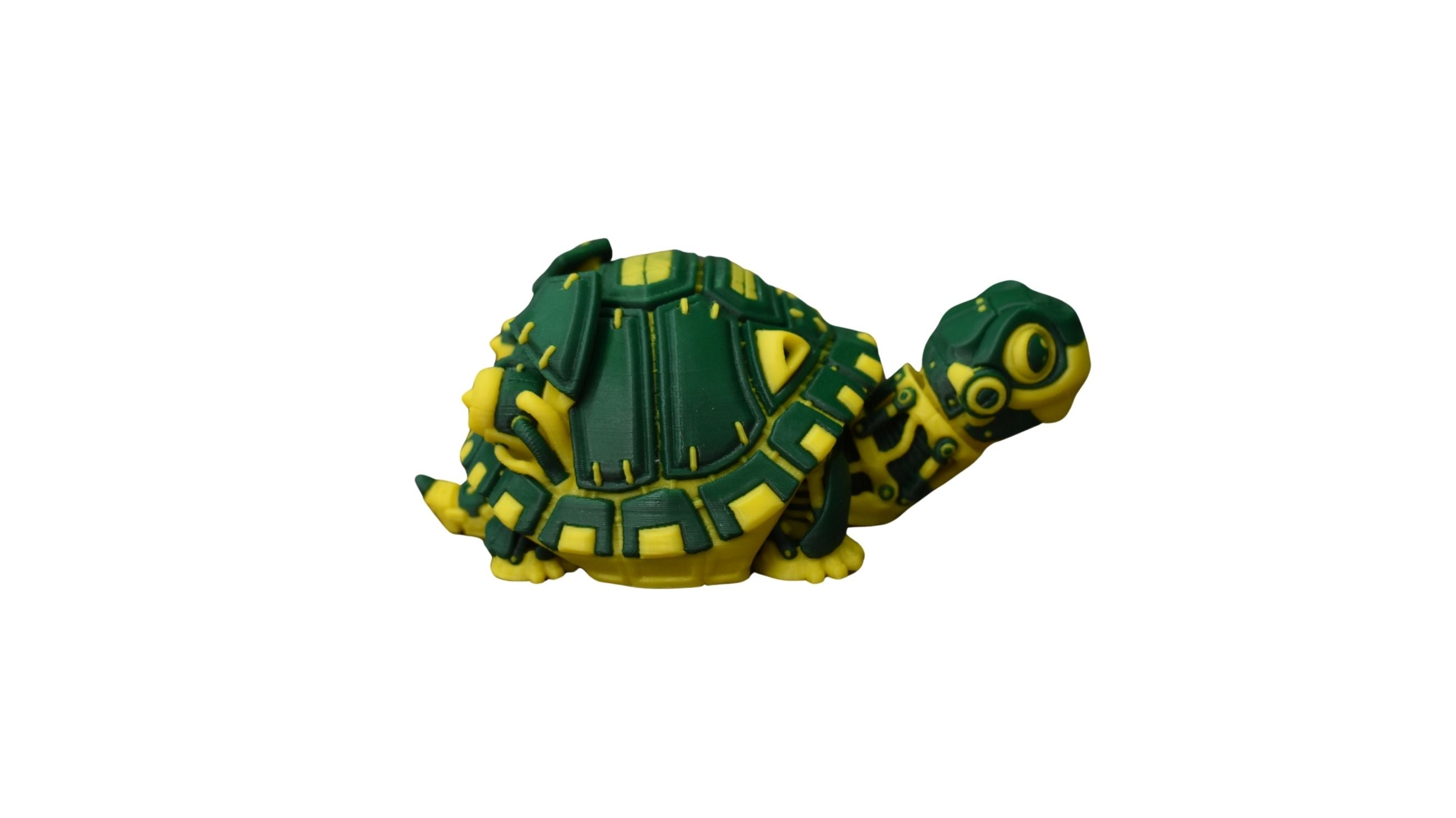 Multi-Coloured Sci-Fi Tortoise Toy | Cyborg-Themed Tortoise with Moving Parts | Perfect for Kids, Gamers, and Collectors | Unique Decor and Play Toy