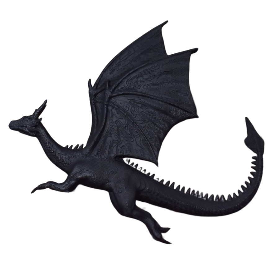 Game of Thrones Inspired Flying Dragons 3D Wall Art - Set of 3