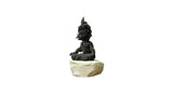 Krishna Idol in Meditation Pose | Krishna in Dhyan Mudra | Perfect for Home Décor, Desk, and Car Dashboard | Spiritual Gift for Meditation Enthusiasts