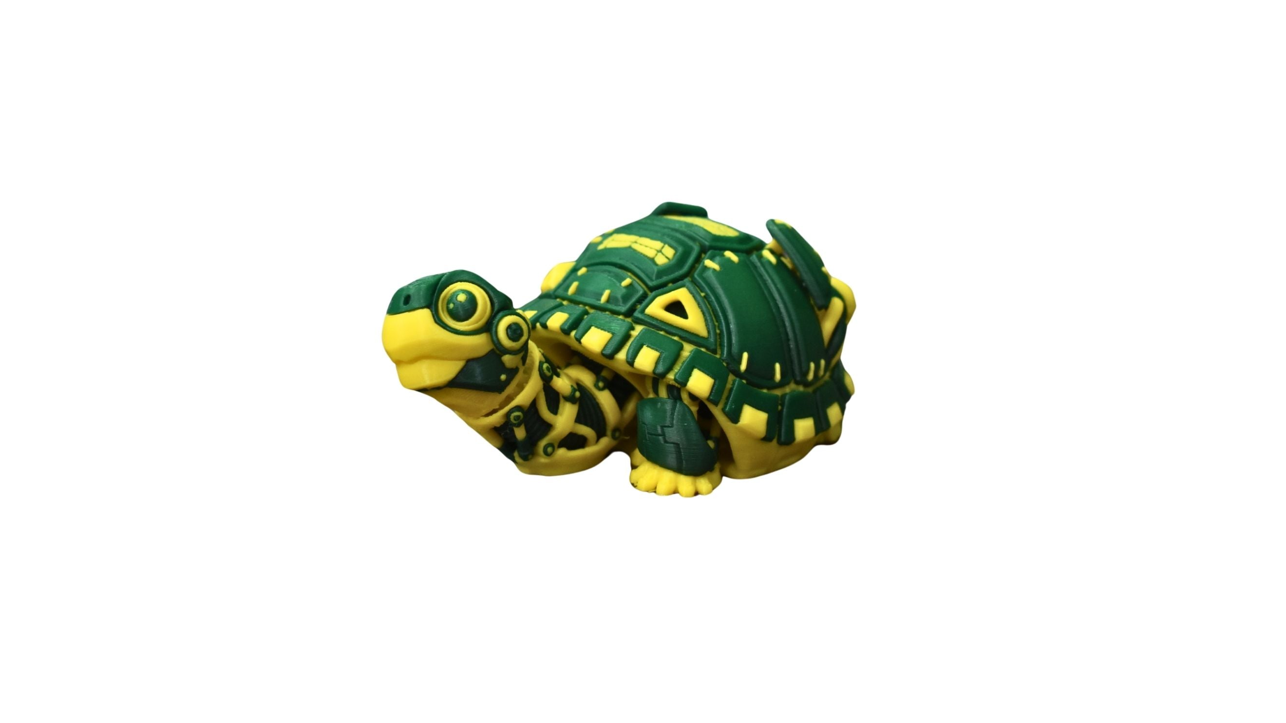 Multi-Coloured Sci-Fi Tortoise Toy | Cyborg-Themed Tortoise with Moving Parts | Perfect for Kids, Gamers, and Collectors | Unique Decor and Play Toy