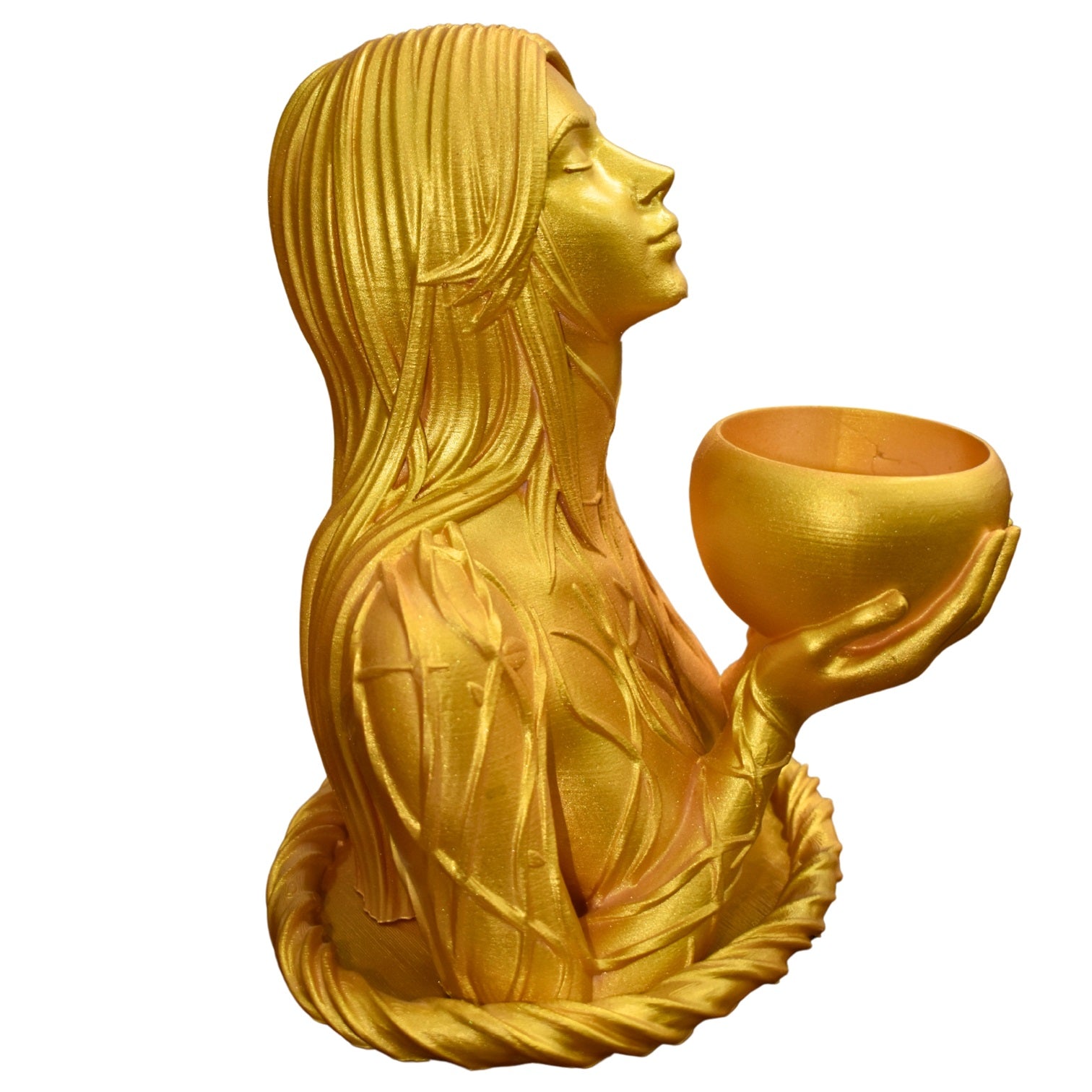 Goddess Lady Garden Pot | Decorative Planter | Indoor Plant Pot | Ideal for Desk, Home, or Jewellery Store Décor