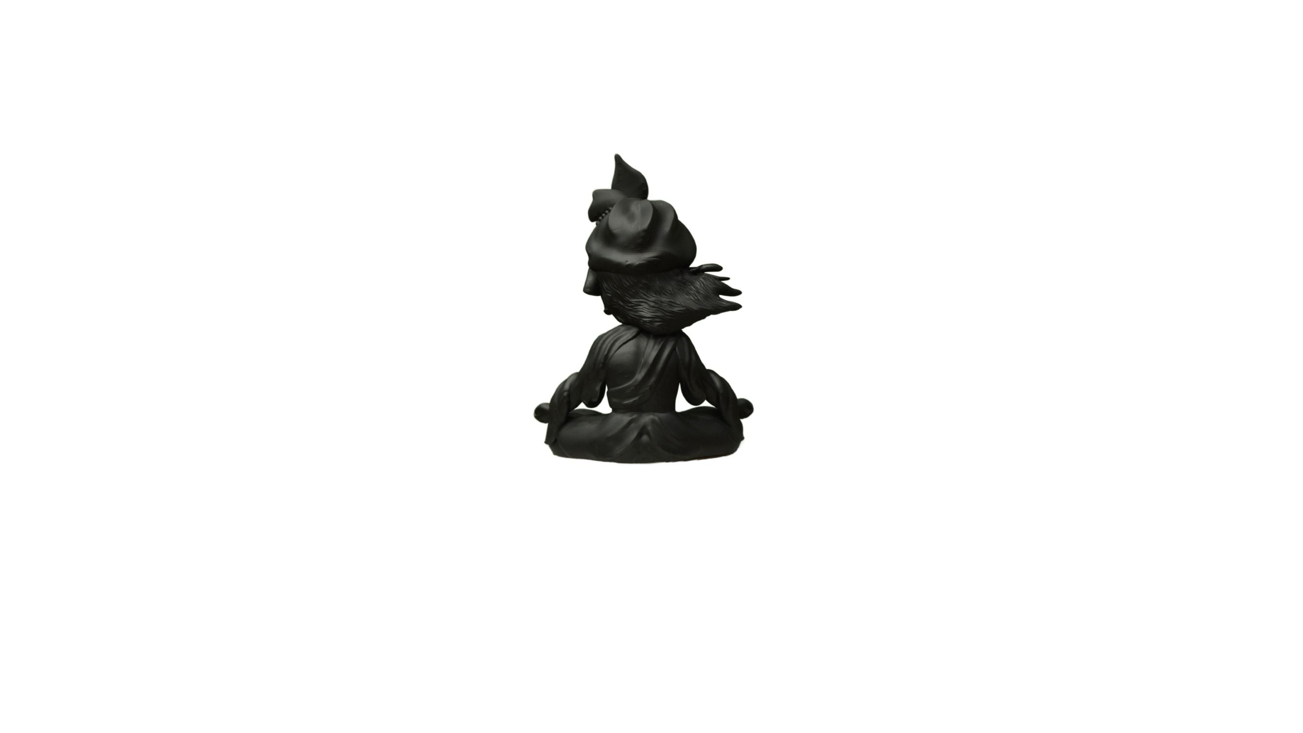 Krishna Idol in Meditation Pose | Krishna in Dhyan Mudra | Perfect for Home Décor, Desk, and Car Dashboard | Spiritual Gift for Meditation Enthusiasts