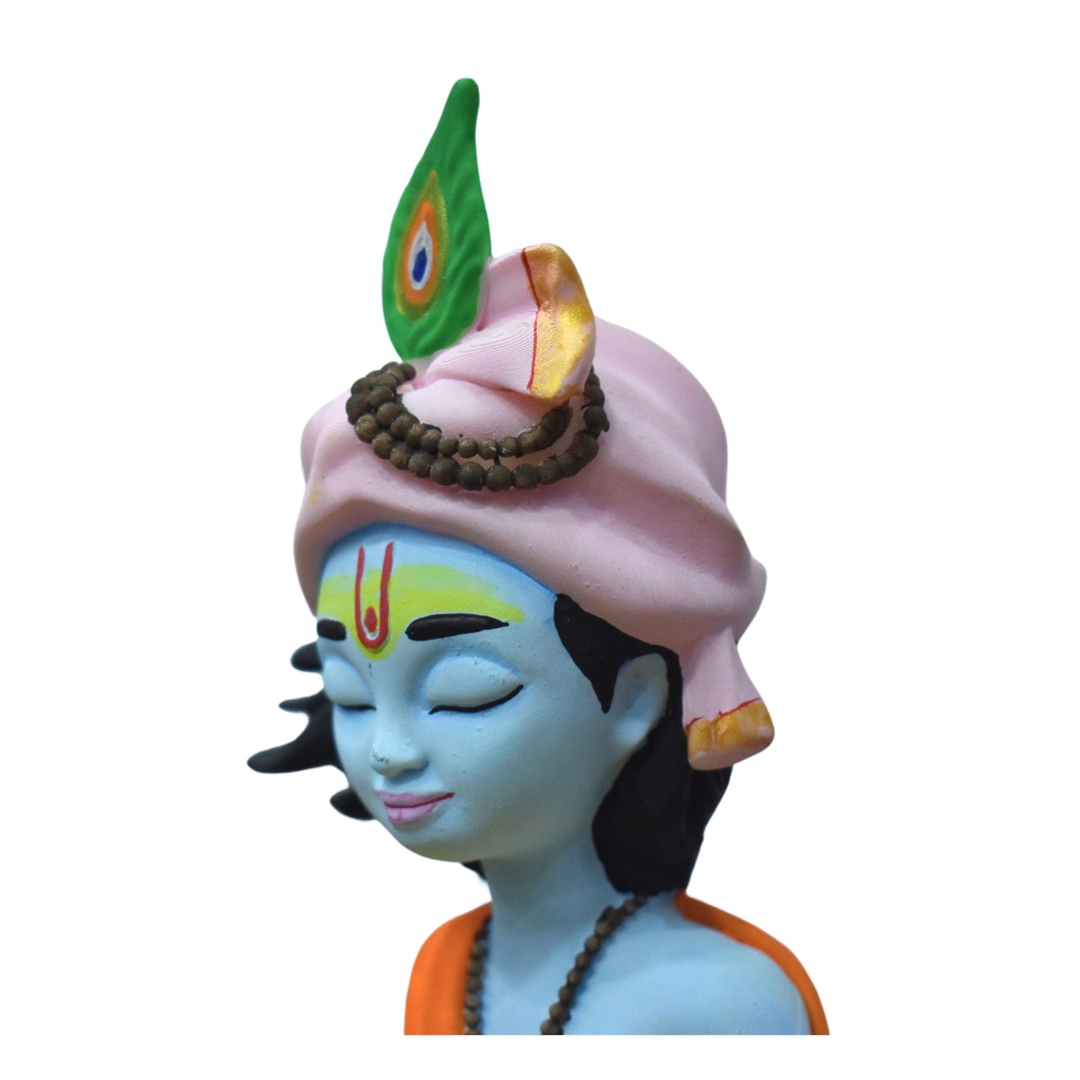 Krishna Idol in Meditation Pose | Krishna in Dhyan Mudra | Perfect for Home Décor, Desk, and Car Dashboard | Spiritual Gift for Meditation Enthusiasts