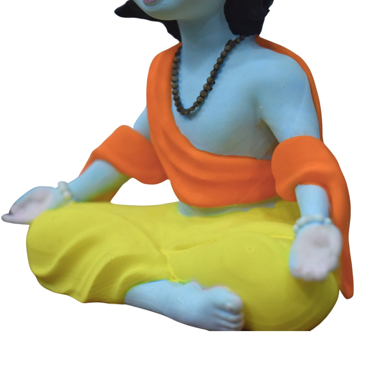 Krishna Idol in Meditation Pose | Krishna in Dhyan Mudra | Perfect for Home Décor, Desk, and Car Dashboard | Spiritual Gift for Meditation Enthusiasts