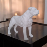3D Printed Bulldog Standing Dog Miniature Figurine