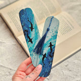 Deep Blue Bookmark – Artistic Book Accessory Inspired By Deep Blue Sea