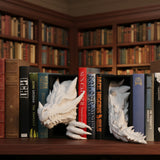 Dragon Nook & Tail Combo | Dragon Bookend & Book Nook for Fantasy Bookshelf