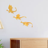 Game of Thrones Inspired Flying Dragons 3D Wall Art - Set of 3