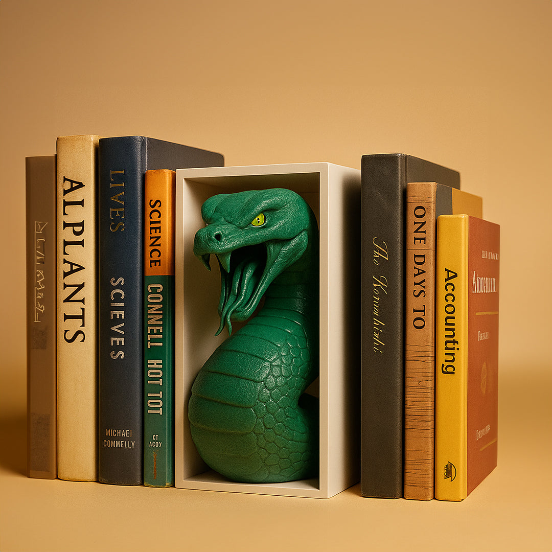 Snake Bookend - Harry Potter's Slytherin House Inspired