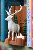 Xmas Deer Bookend with Decorative Tea Light