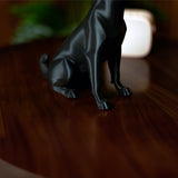 3D Printed Labrador Sitting Dog Miniature Figurine | Black