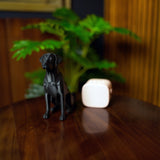 3D Printed Labrador Sitting Dog Miniature Figurine | Black