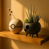 Pokémon & Asteroid Plant Pot - Set of 2