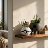 Eclipse Planter & Asteroid Plant Pot – Set of 2