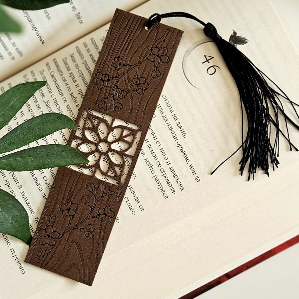Wooden Textured 3D Printed Bookmark