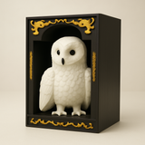 Mystic Snowy Owl Bookend – 3D Printed Premium Shelf Décor for Book Lovers & Collectors