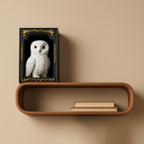 Mystic Snowy Owl Bookend – 3D Printed Premium Shelf Décor for Book Lovers & Collectors